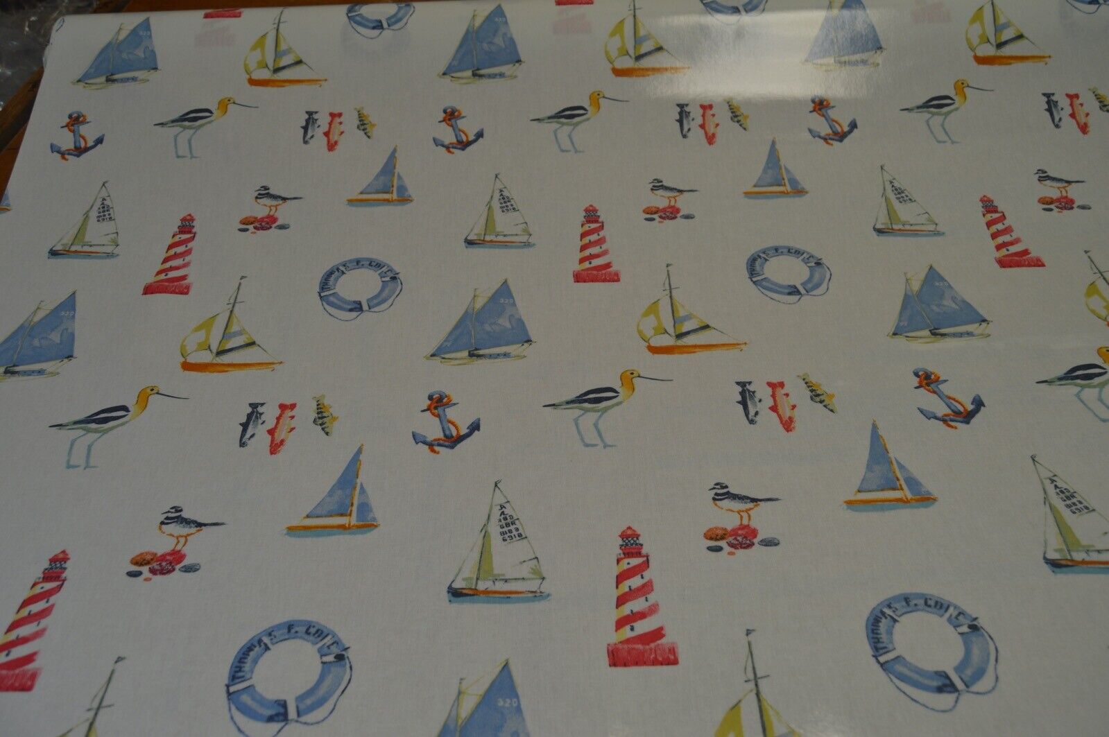 TABLECLOTH PVC WIPECLEAN FABRIC KITCHEN DINING BAR BOAT - Image 4