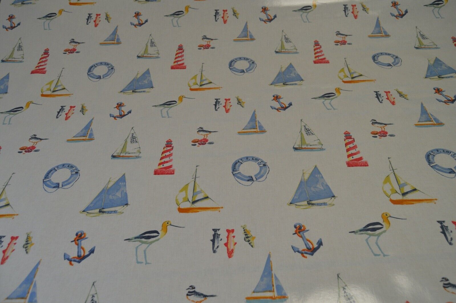 TABLECLOTH PVC WIPECLEAN FABRIC KITCHEN DINING BAR BOAT
