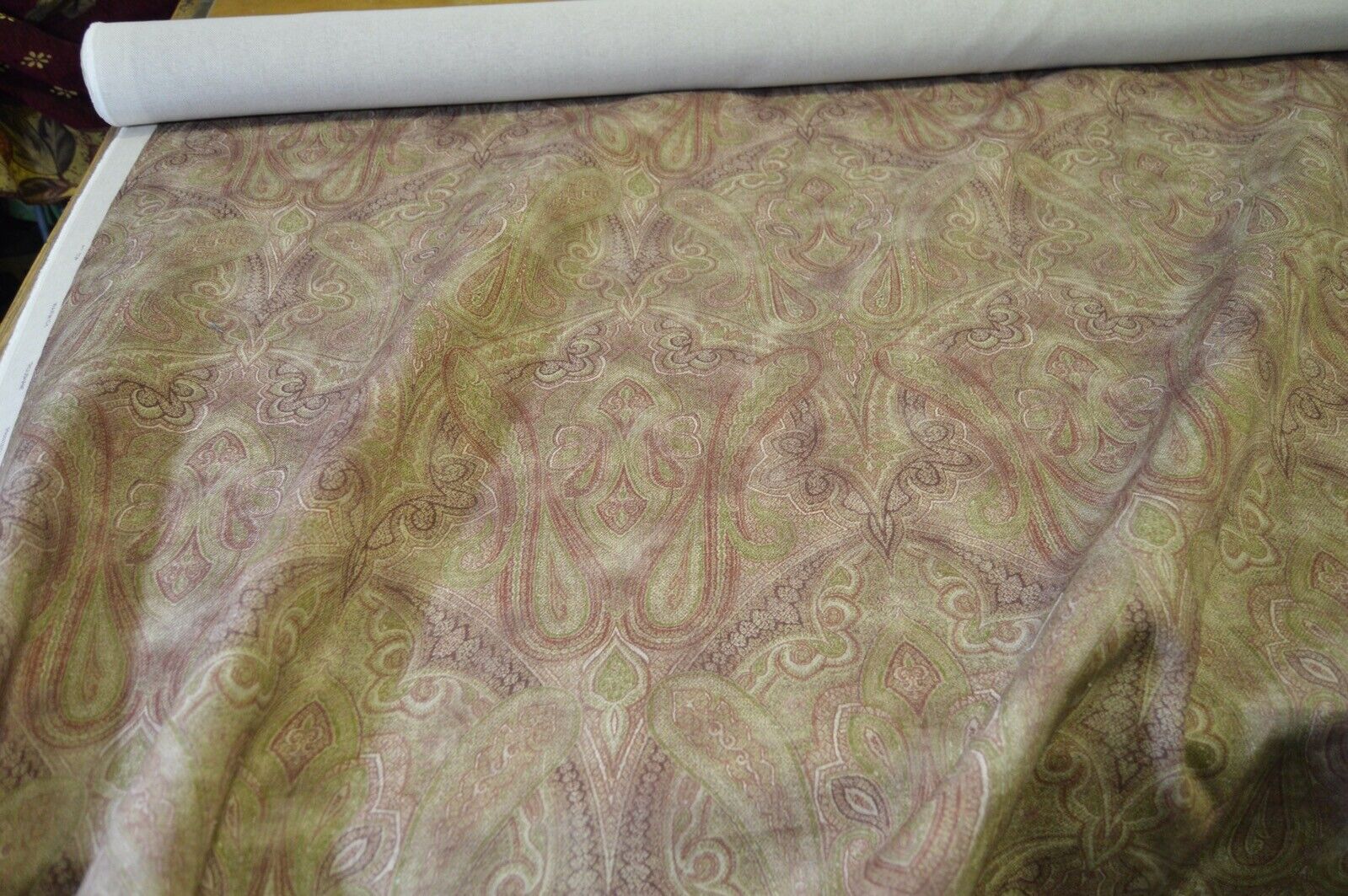 Warwick Rousham in colour Antique cotton linen blend deisgner fabric 9 METRES - Image 5