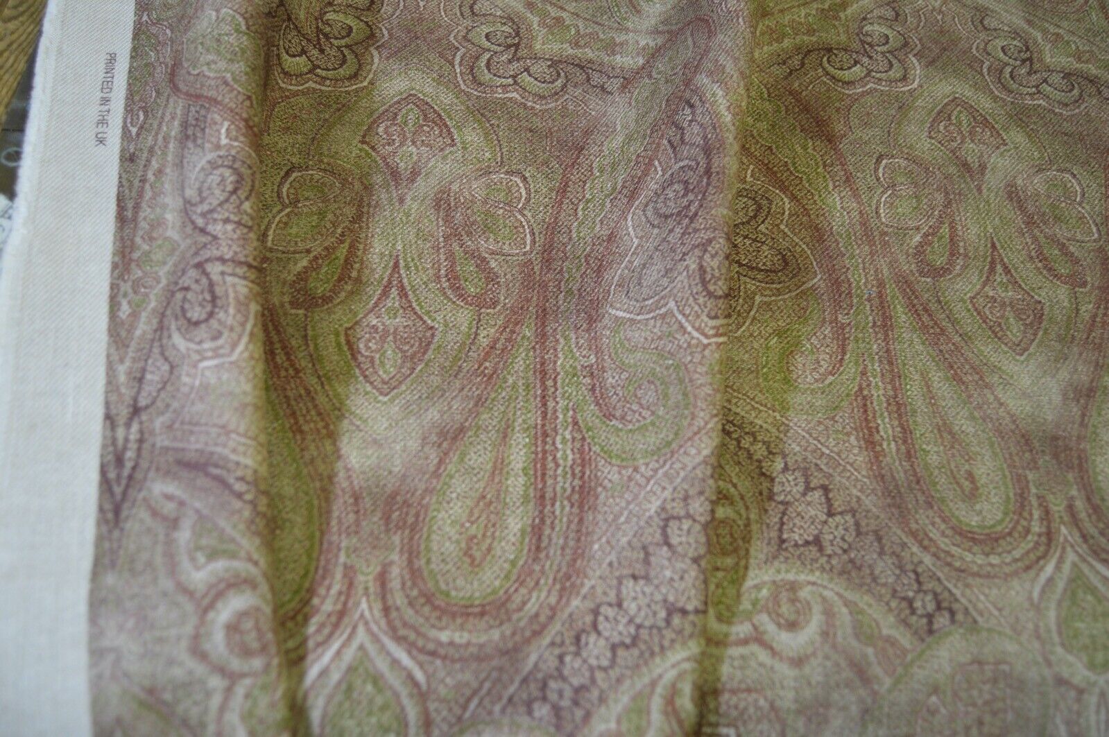Warwick Rousham in colour Antique cotton linen blend deisgner fabric 9 METRES - Image 8