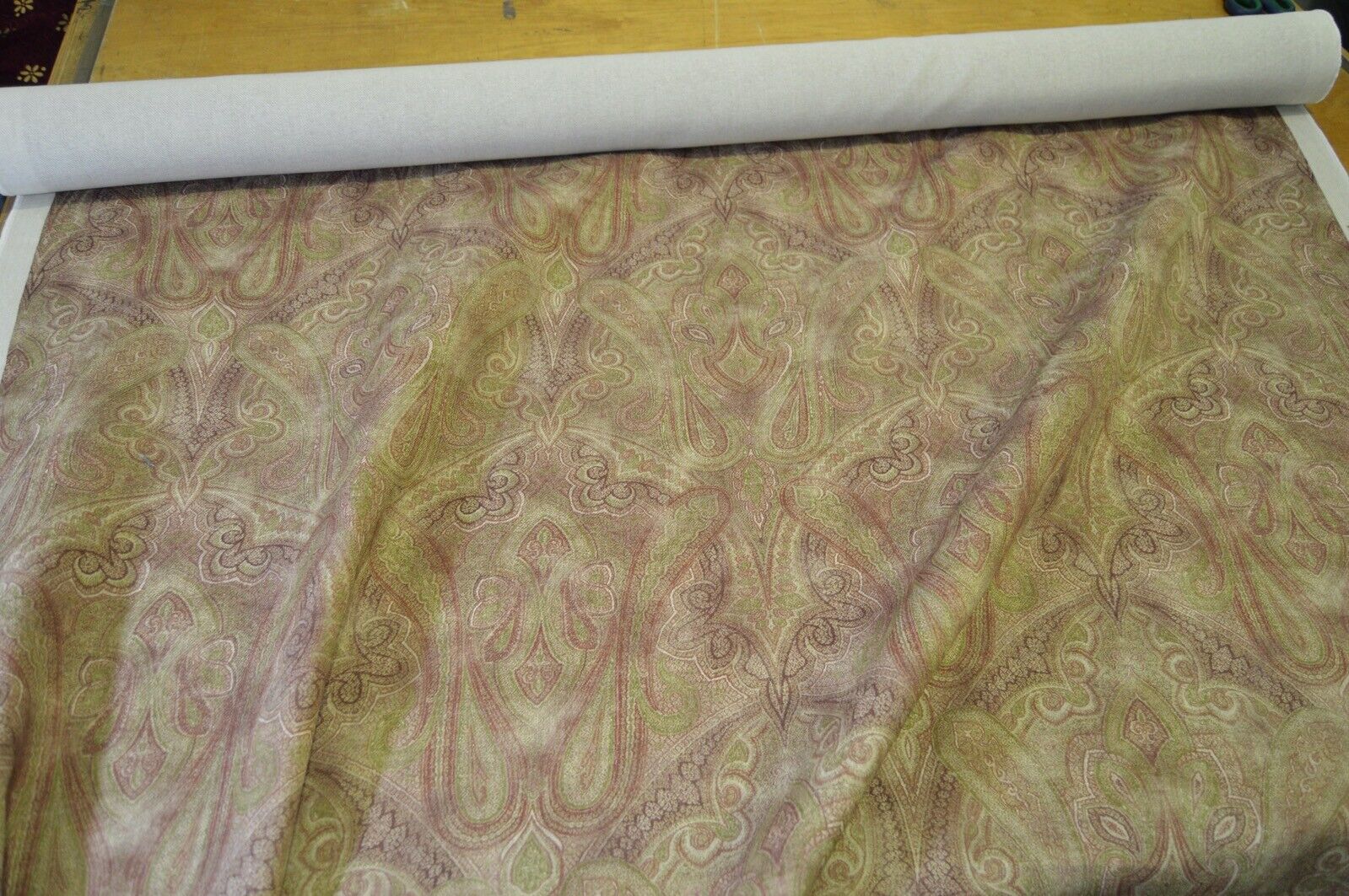 Warwick Rousham in colour Antique cotton linen blend deisgner fabric 9 METRES