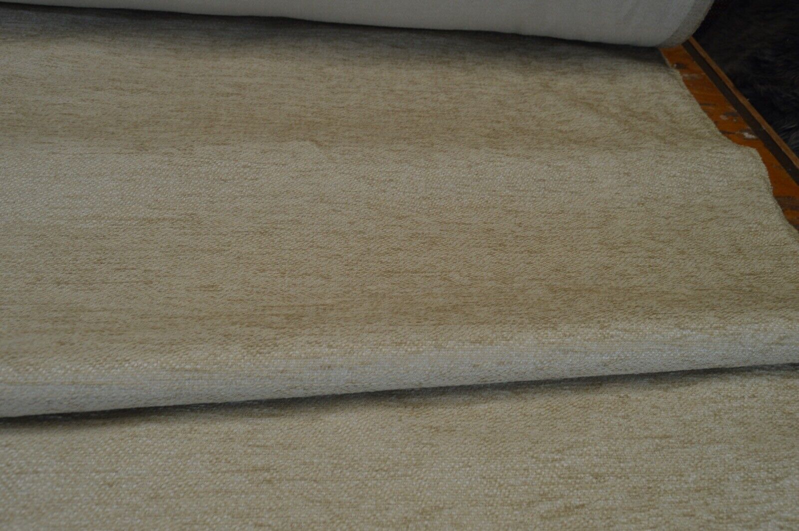 upholstery fabric beige chenille robust durable
