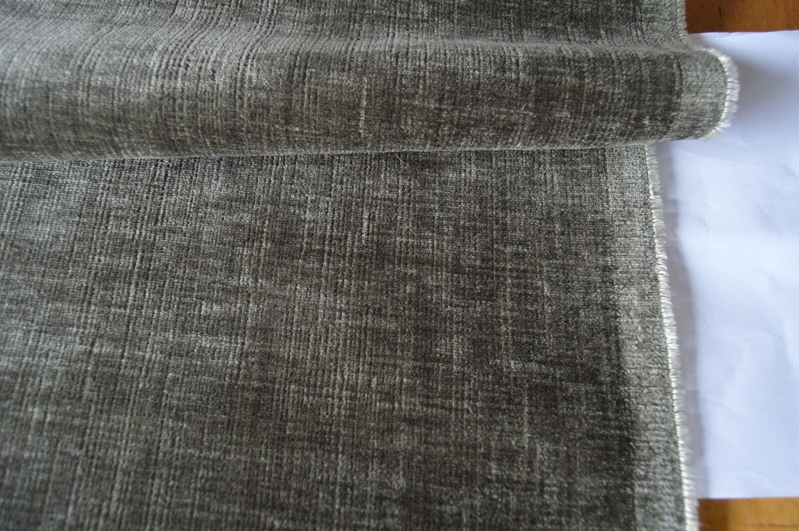 upholstery fabric brown soft feel slight grain design chenille robust - Image 3