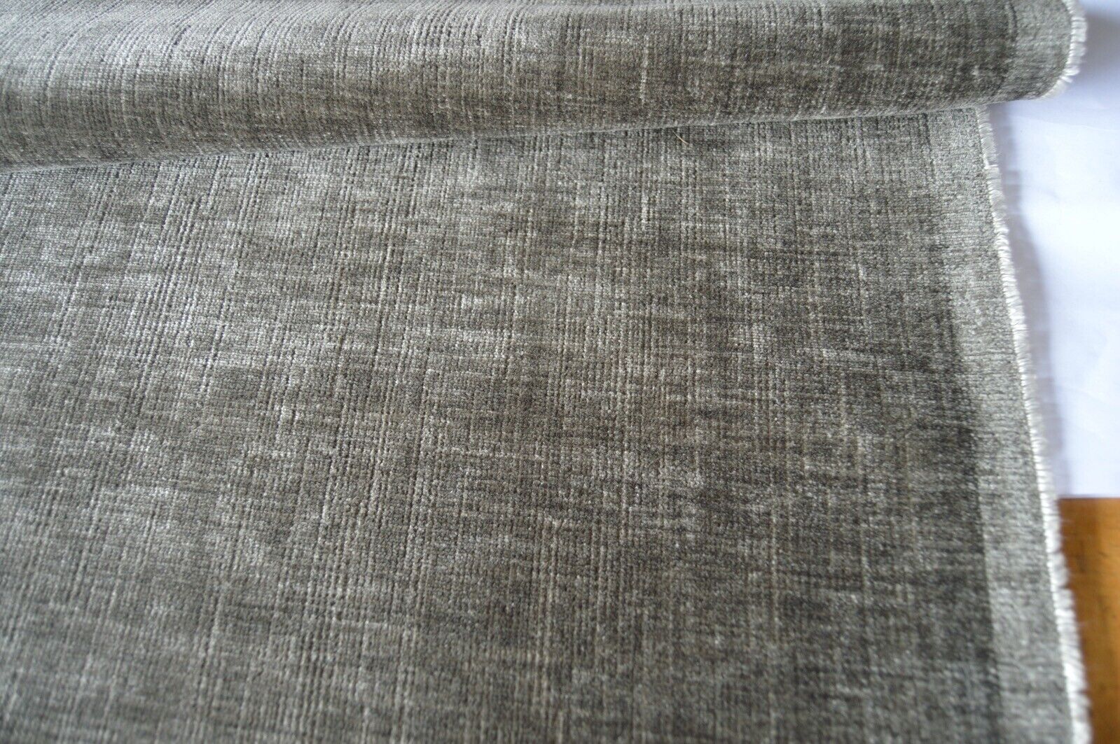 upholstery fabric brown soft feel slight grain design chenille robust - Image 4