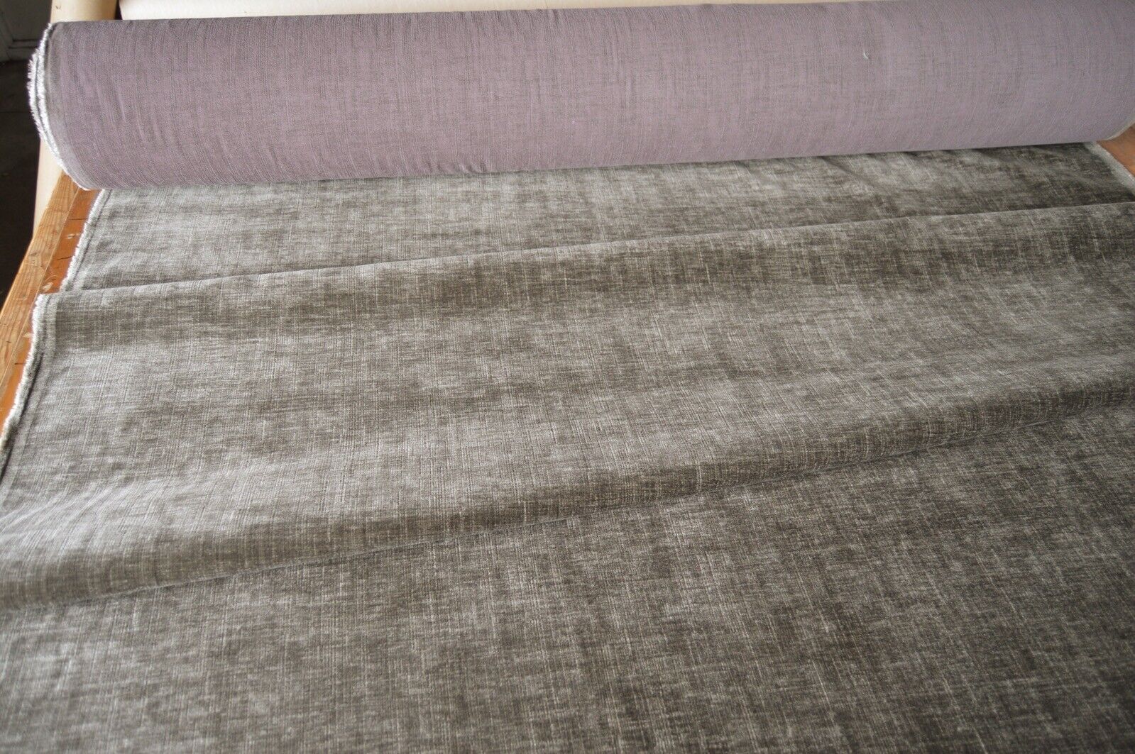upholstery fabric brown soft feel slight grain design chenille robust - Image 5
