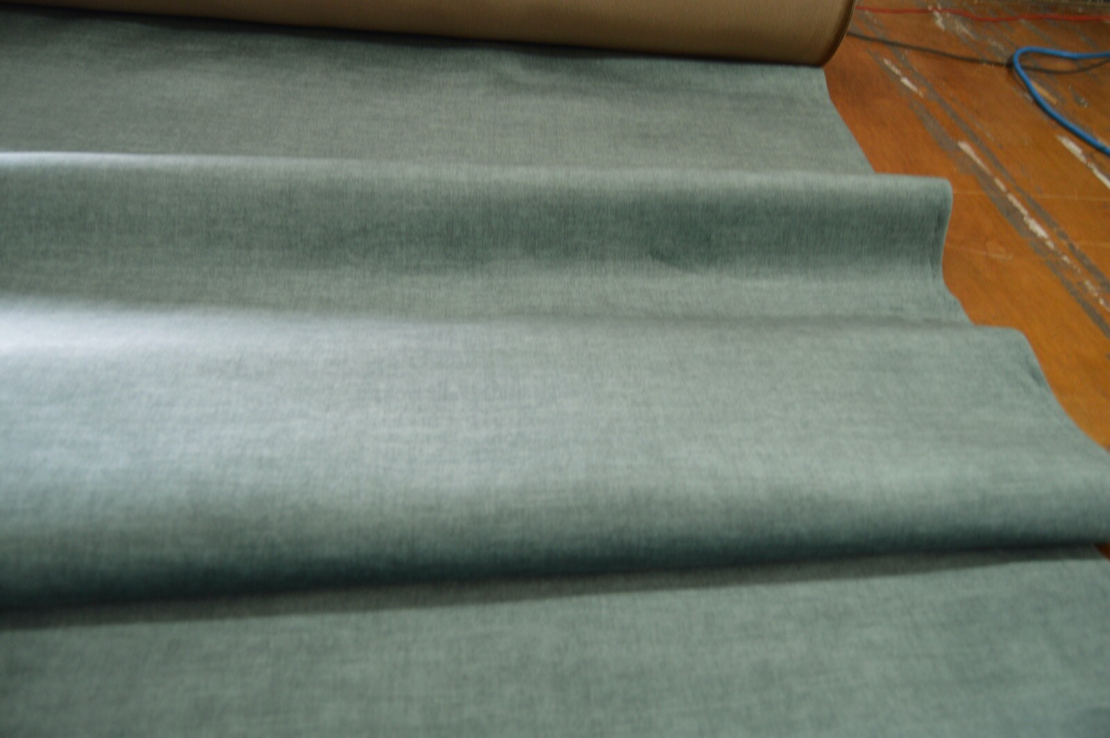 velvet upholstery fabric teal romance soft velvet robust durable - Image 3